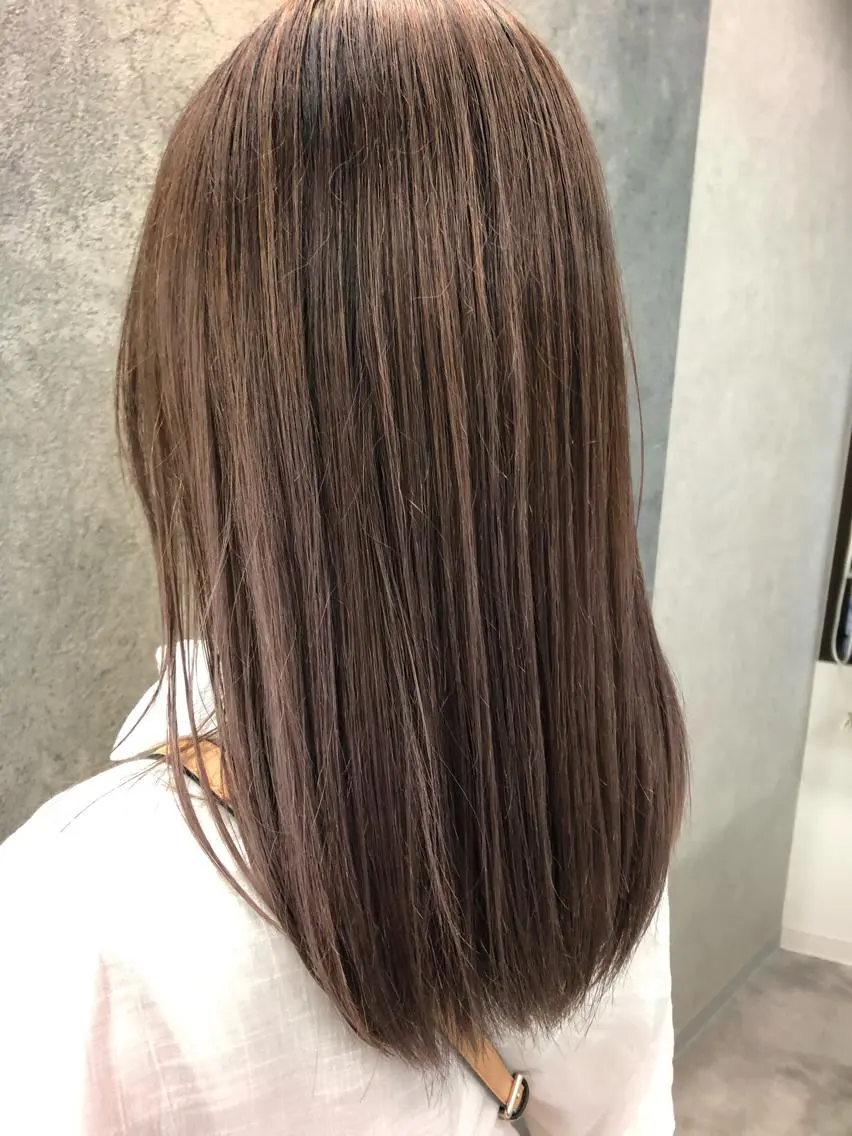セミロング ハイライト カット トリートメント ヘッドスパ Noyヨシモト ヒロトのヘアスタイル