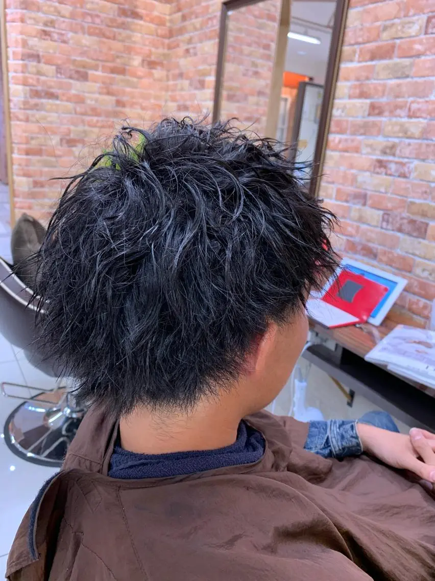 ショート パーマ メンズ 韓国風特化 池田一之のヘアスタイル