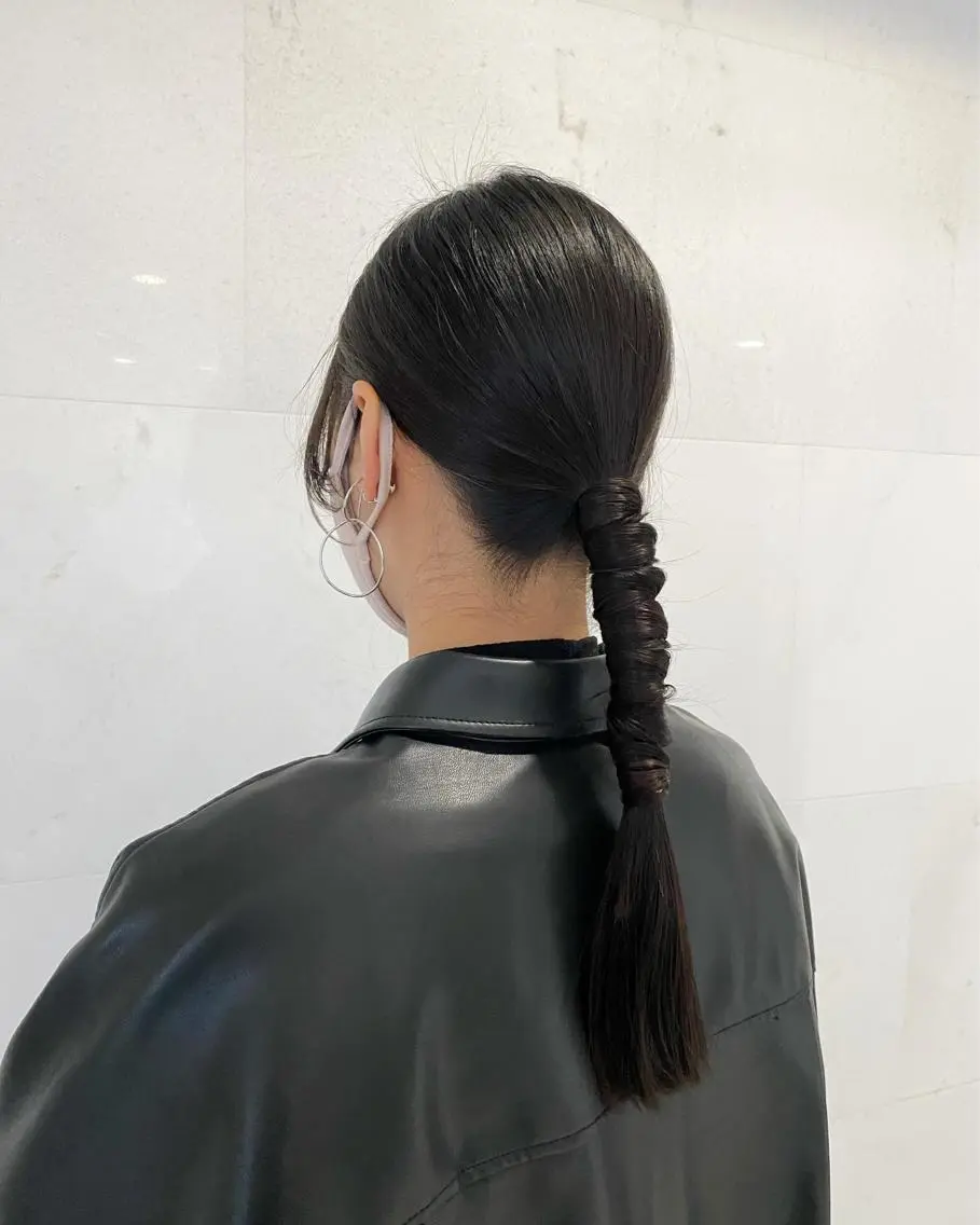 ヘアアレンジ 透明感モテ艶髪カラー Gallicaイリサのヘアスタイル