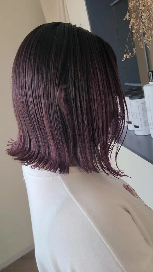 ショート ヘアカラー トリートメント ブリーチカラー🌈 嘉名 真樹のヘアスタイル