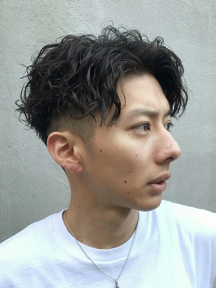 ショート パーマ メンズ メンズパーマ ツイストスパイラルパーマ スパイラルパーマ SENTA✨メンズ パーマ✨fifth栄のヘアスタイル