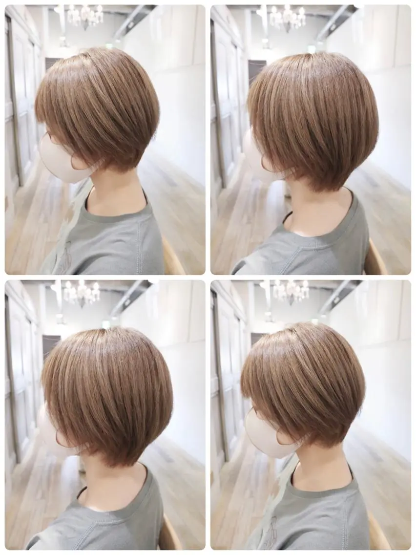 ショート ショートボブ ボブ ショートヘア 玉邑 美菜のヘアスタイル