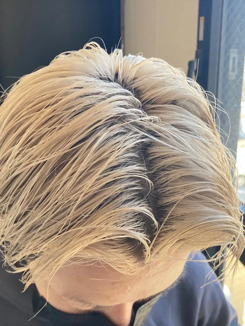 ショート カラー ヘアカラー&縮毛矯正 STAR☆RIVERのヘアスタイル