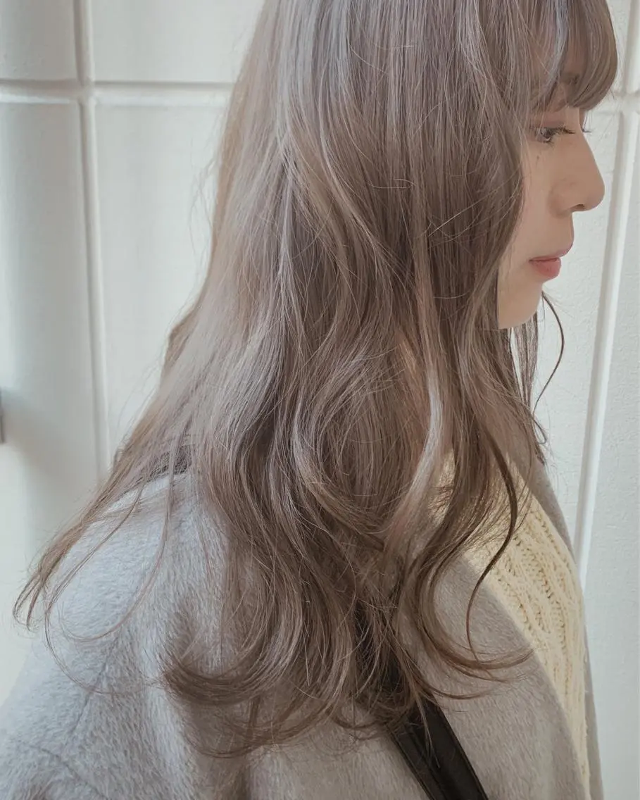 セミロング カラー ヘアアレンジ 縮毛矯正 髪質改善寺坂雄飛💐のヘアスタイル