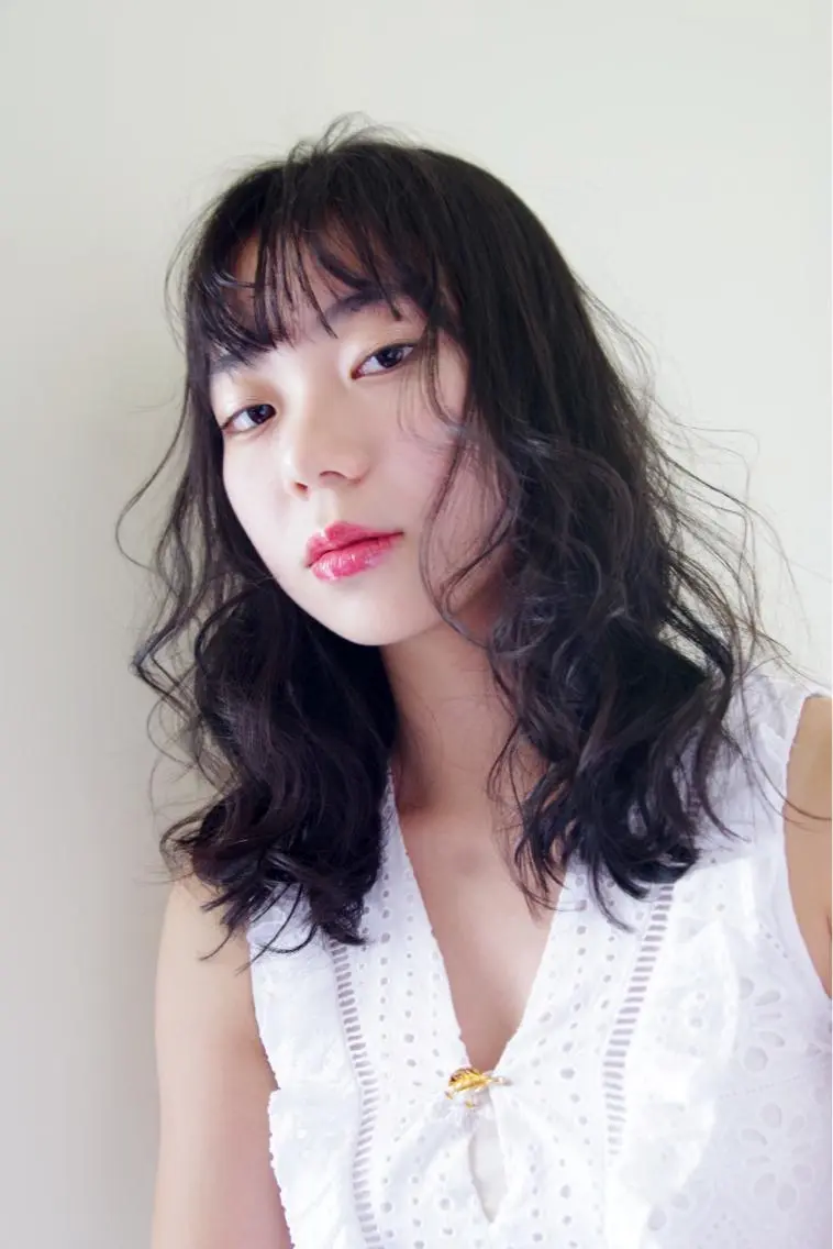セミロング カラー パーマ MI MOのヘアスタイル