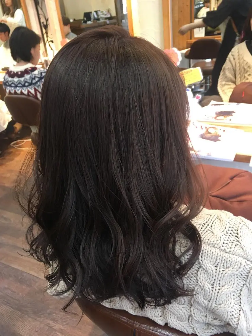 ミディアム カラー アッシュ ピンクカラー ピンクアッシュ ✨🌿大人可愛い愛さ れhair🌿✨松本のヘアスタイル