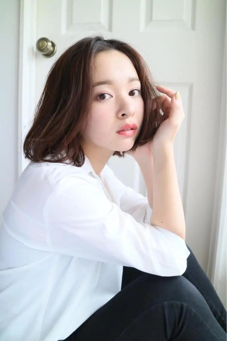 ミディアム カラー パーマ ヘアアレンジ ボブ ひがし まさし JYUNESU副代表のヘアスタイル