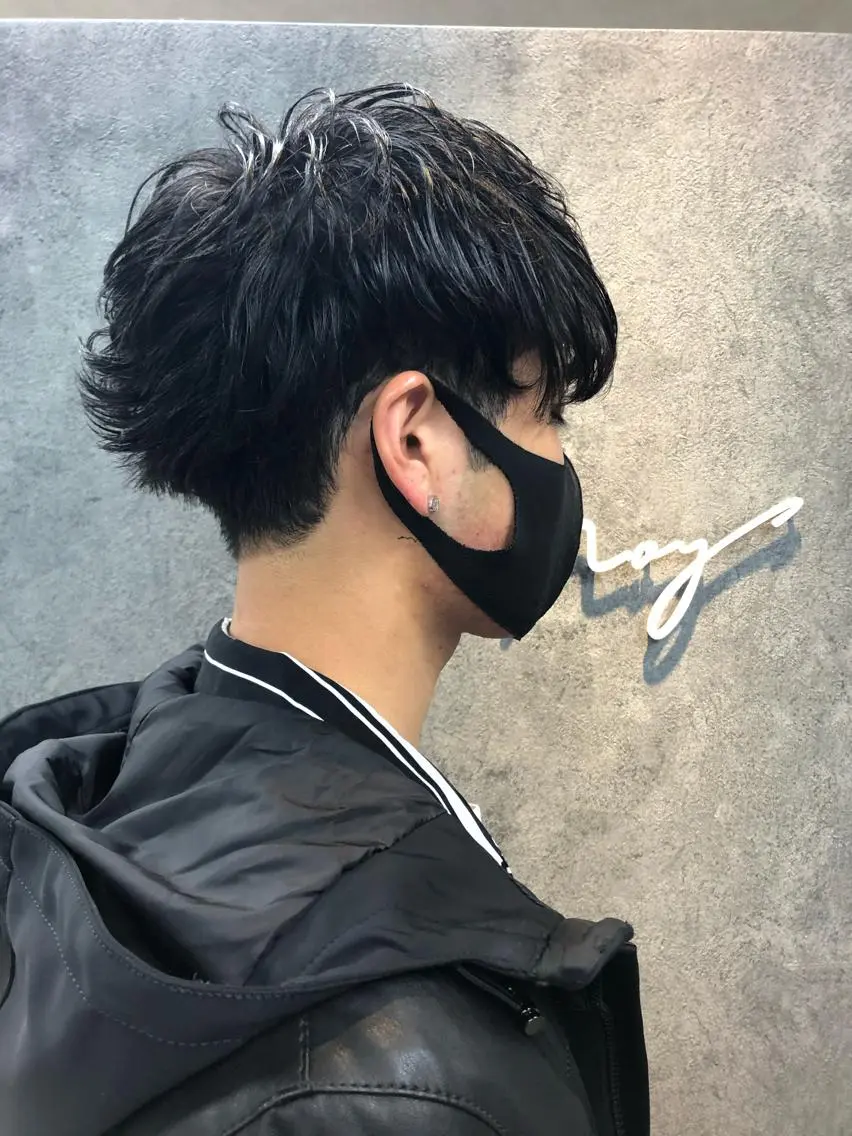 メンズ マッシュ メンズパーマ ツーブロック カット パーマ トリートメント Noyヨシモト ヒロトのヘアスタイル