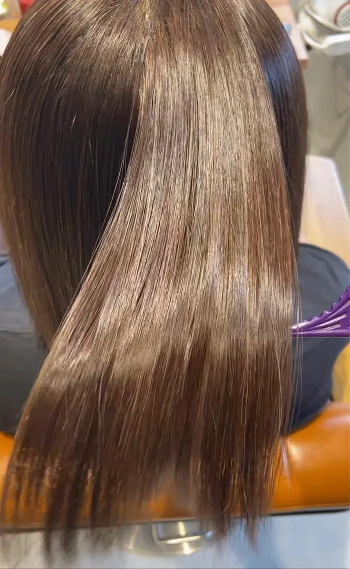 ロング 髪質改善 代表 しみず としやのヘアスタイル