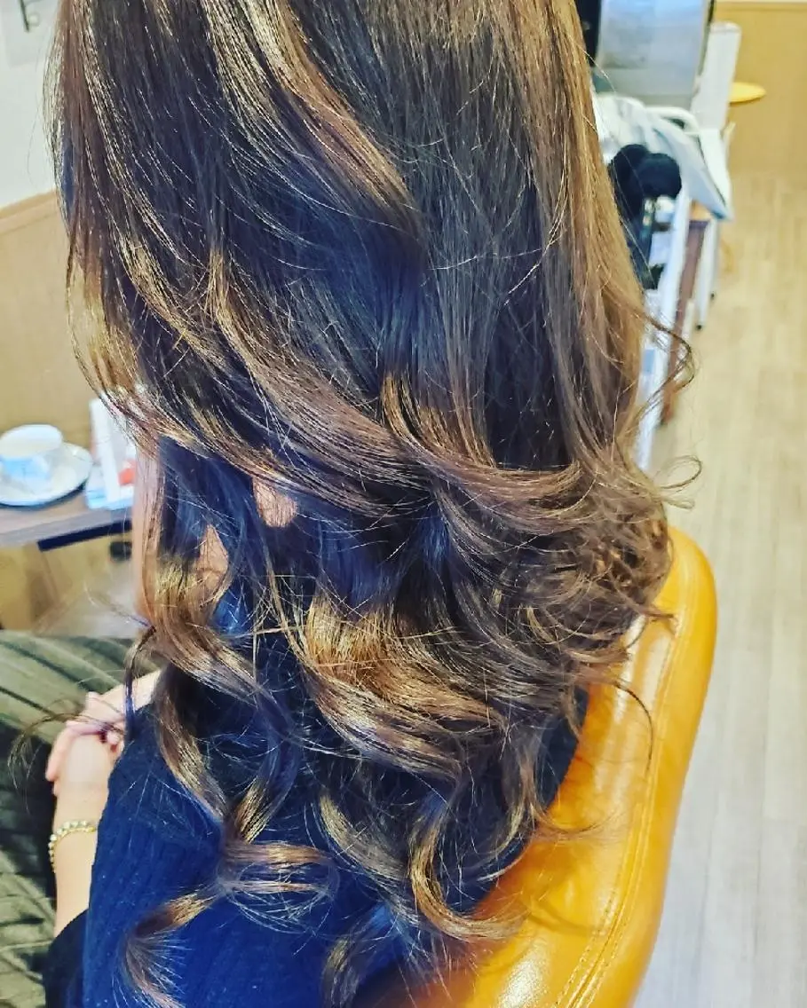 ロング カラー アディクシーカラー 外国人風カラー トリートメント カット ヘアカラー トリートメント spa hair ark 富井直美のヘアスタイル