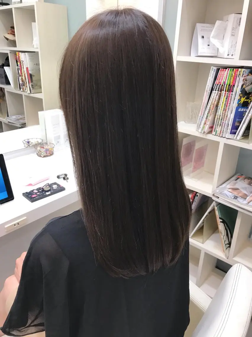 セミロング カラー YASU🍎CUT 赤系カラー/ヘアケアのヘアスタイル