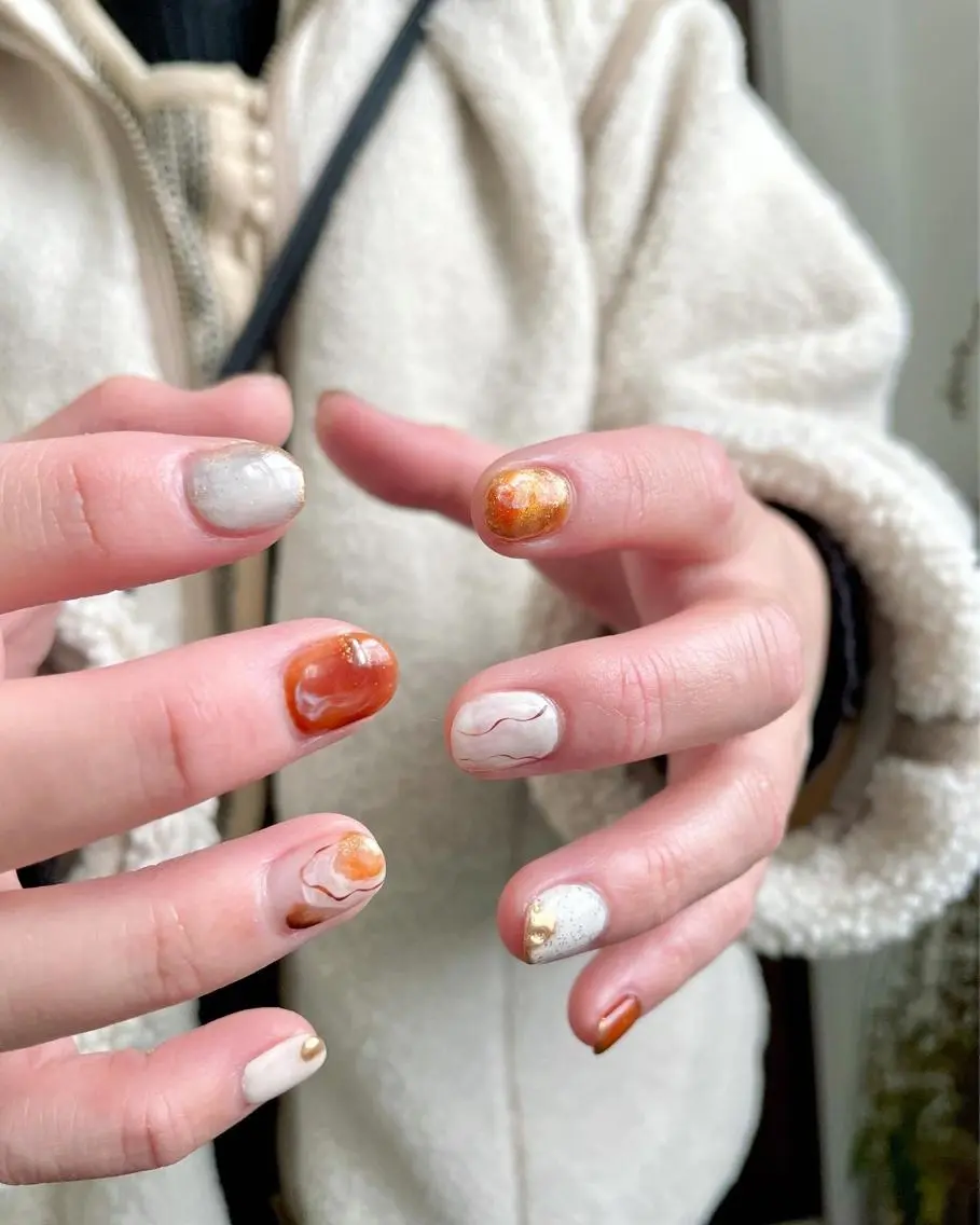 ネイル ハンドネイル 甲斐市自宅サロン 🧸prunelleのネイルデザイン