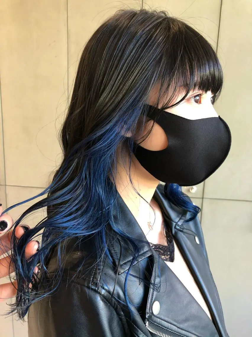 ロング カラー 古屋 花織のヘアスタイル