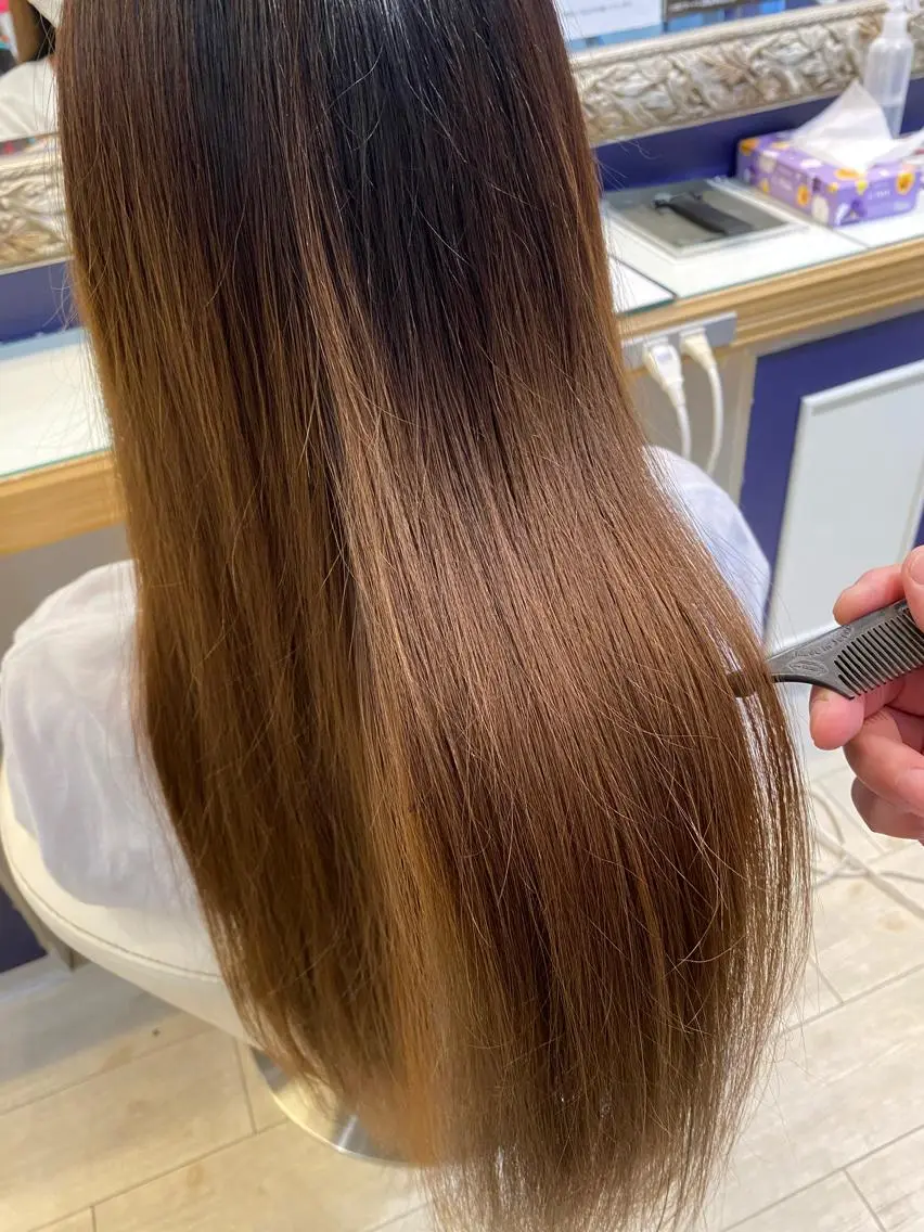 ロング カット 縮毛矯正 トリートメント 【enil代表】 杉林和哉のヘアスタイル