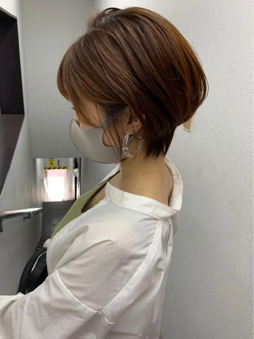 ショート レイヤー×透明感 Tatsuya💫のヘアスタイル