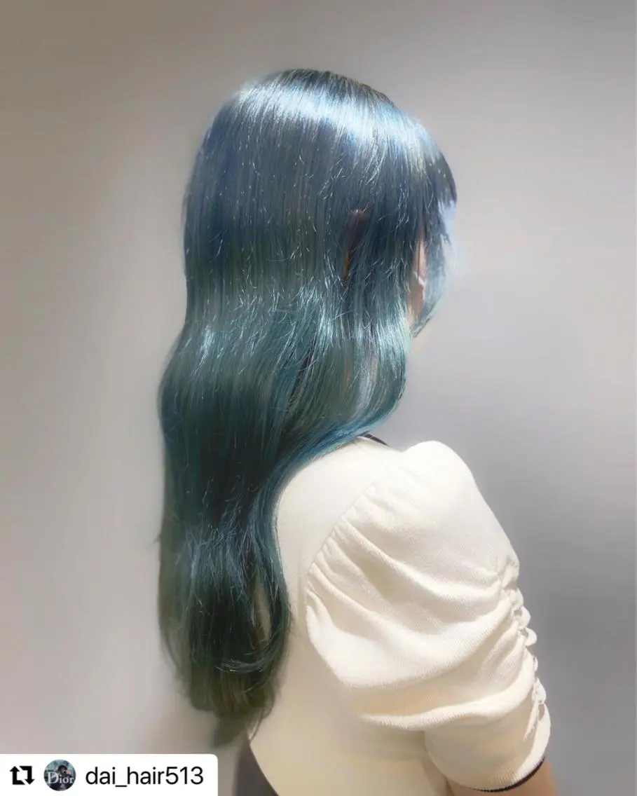 ロング アッシュ 神パーマ＆ツヤ髪 黒田ダイのヘアスタイル