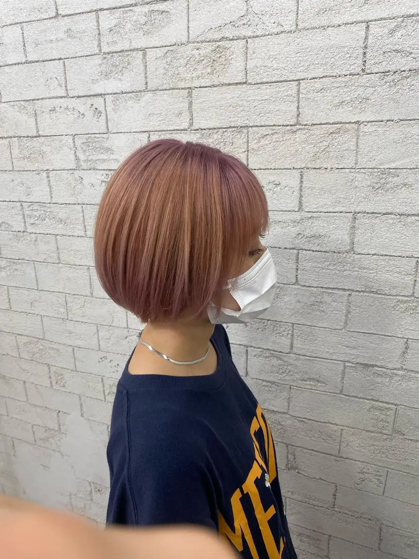 ショート グレージュ達人/赤み 消し/ブリーチ/岩崎のヘアスタイル