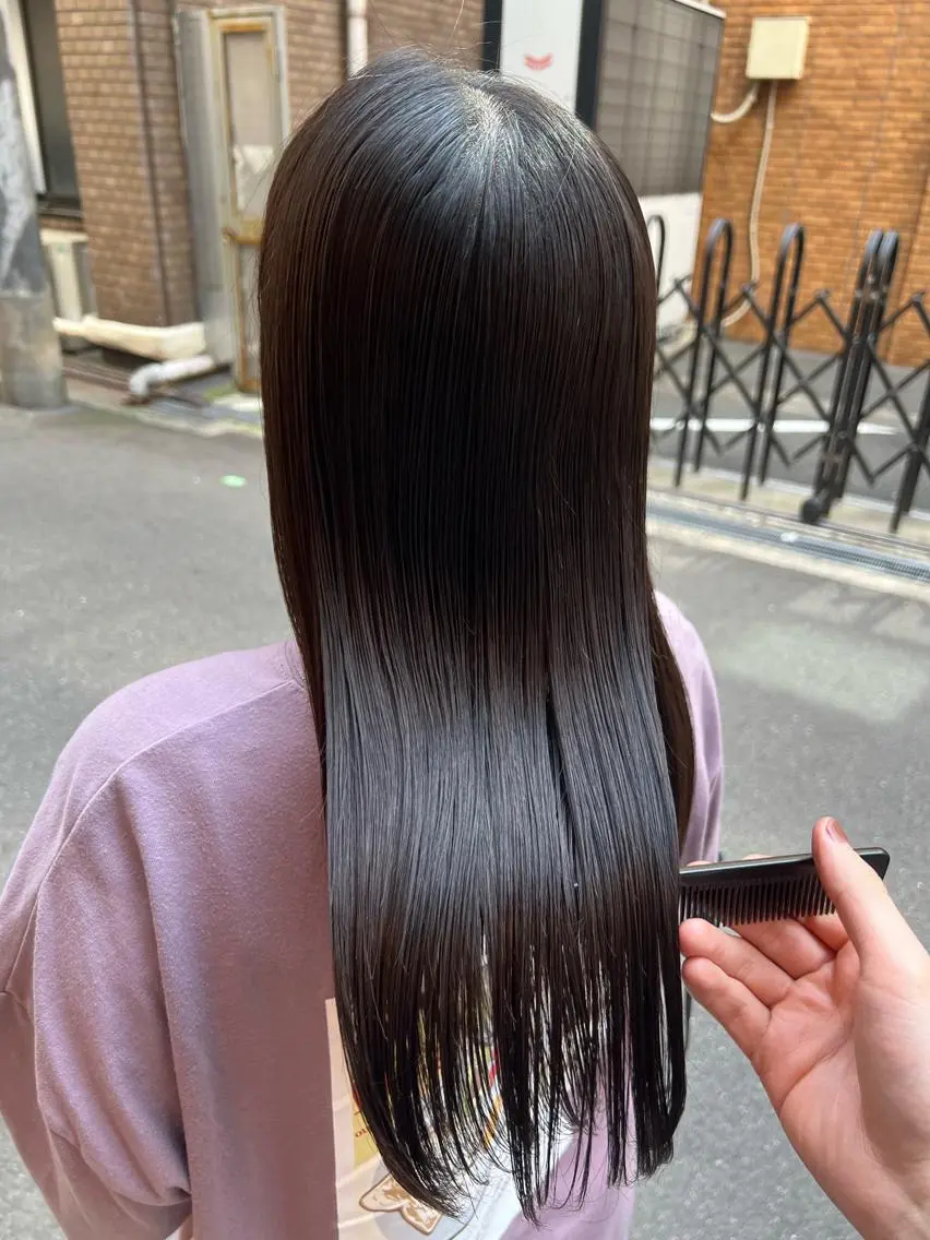 ロング 髪質改善ストレート Kantaのヘアスタイル