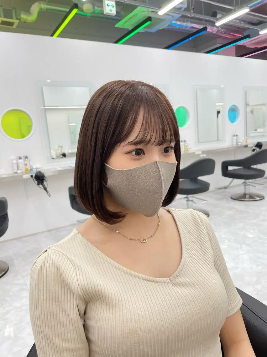 ミディアム ヘアアレンジ カット 縮毛矯正 トリートメント 縮毛矯正/髪質改善/ ブリーチ毛/木元渓太のヘアスタイル