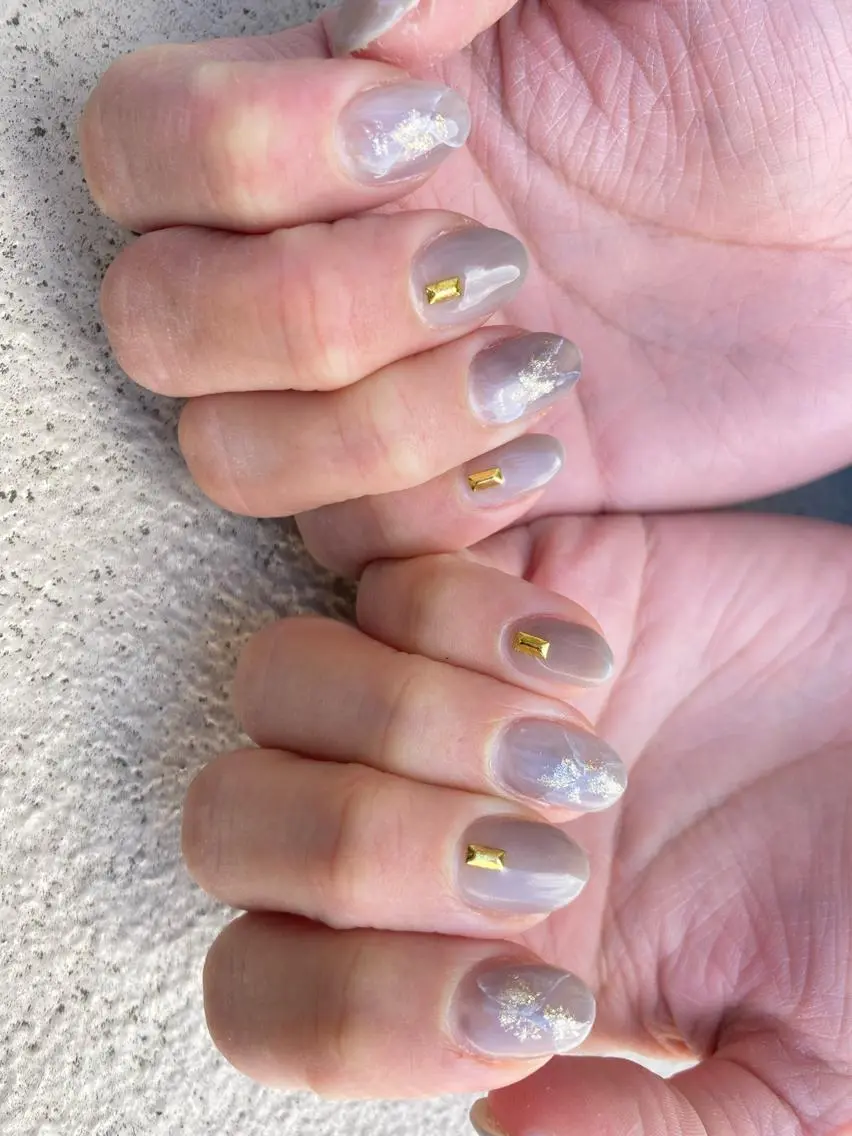 ショート ネイル ハンドネイル ✴︎ Delightのネイルデザイン