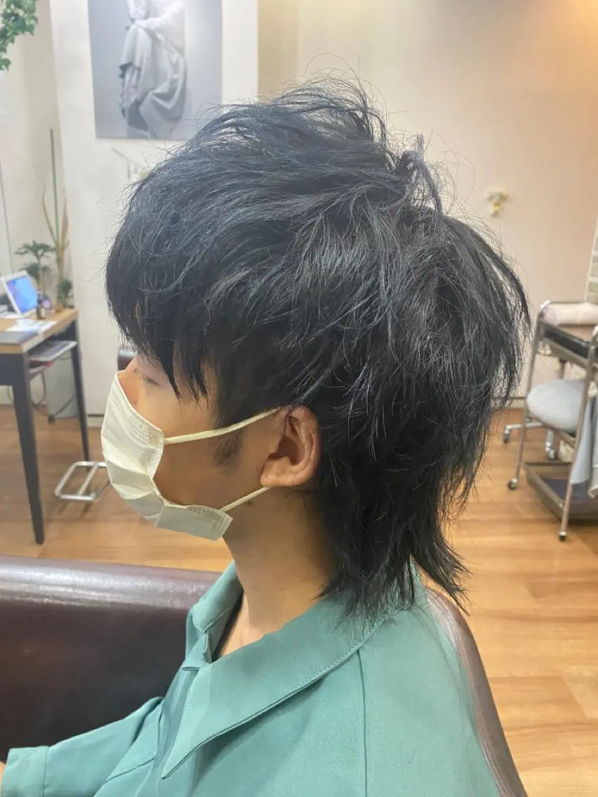メンズ メンズウルフカット ウルフカット 松村 崇弘のヘアスタイル