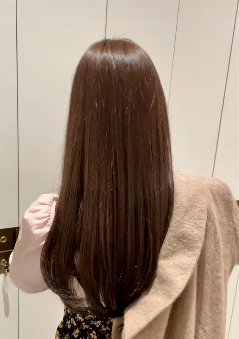 ロング カラー 🤎小顔レイヤー /ベージュ🤎友香のヘアスタイル