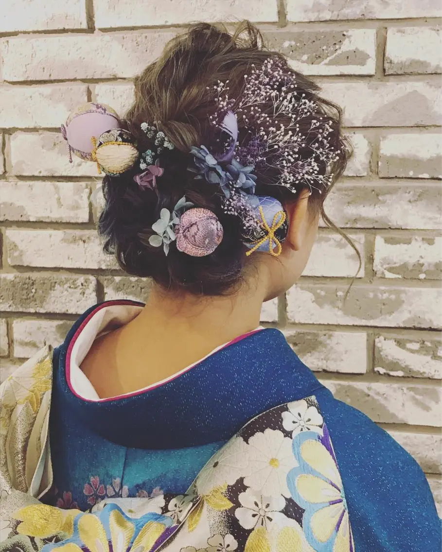ロング ヘアアレンジ 成人式 Rina Imaiのヘアスタイル