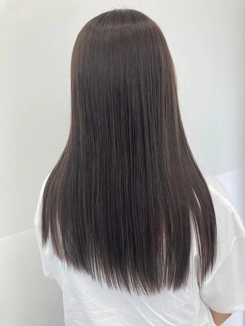 ロング パーマ ストレートパーマ トリートメント 半個室サロン🫧 ササキアヤカのヘアスタイル