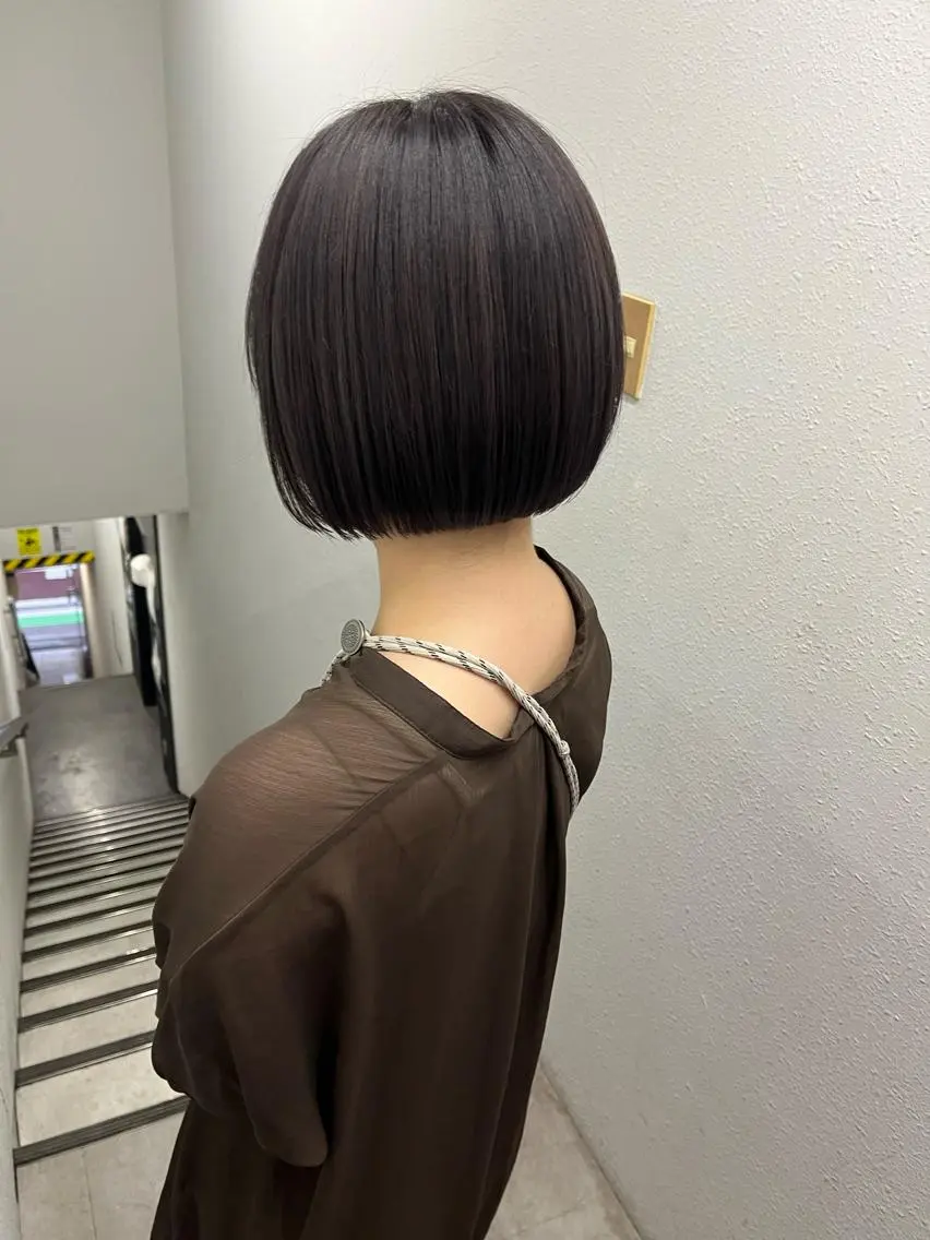 ショート ボブ レイヤー×透明感 Tatsuya💫のヘアスタイル