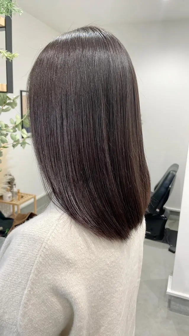 ミディアム パープルカラー 衣笠 雅俊のヘアスタイル