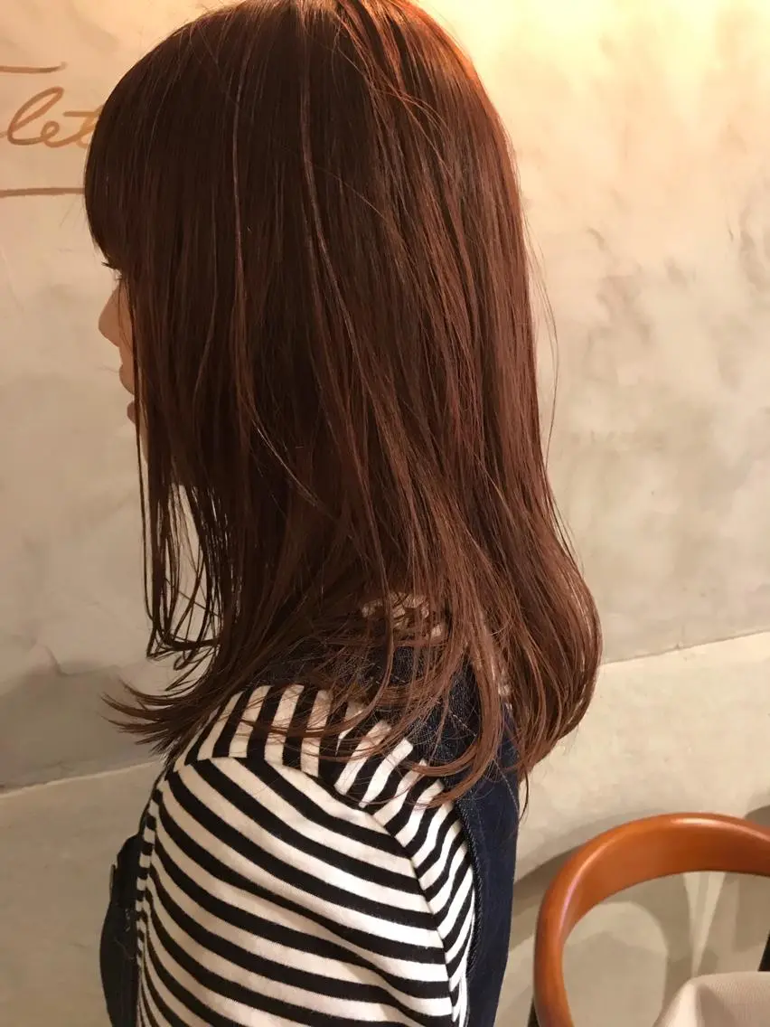 セミロング ヘアカラー トリートメント ayane⭐️ボブ・ ショート・パーマのヘアスタイル