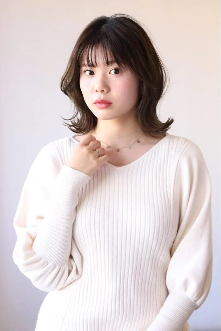 ミディアム 植野/新宿 高田馬場のヘアスタイル