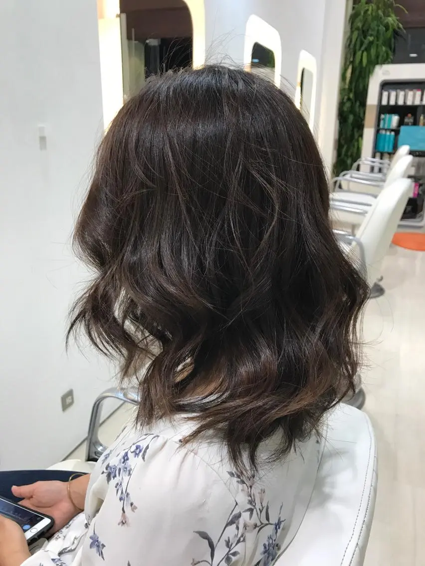ミディアム 河原町/艶髪/西田 晴香のヘアスタイル
