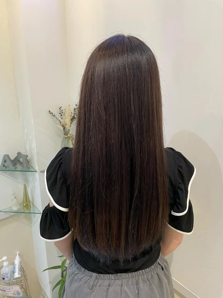 カラー ヘアカラー トリートメント 髪質改善カラー🤍 エクステ✨君島由実子のヘアスタイル