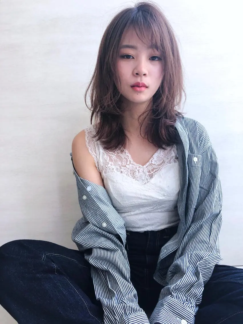 ミディアム カラー カット ヘアカラー トリートメント ヘッドスパ &グループ代表取締役 KOHEIのヘアスタイル