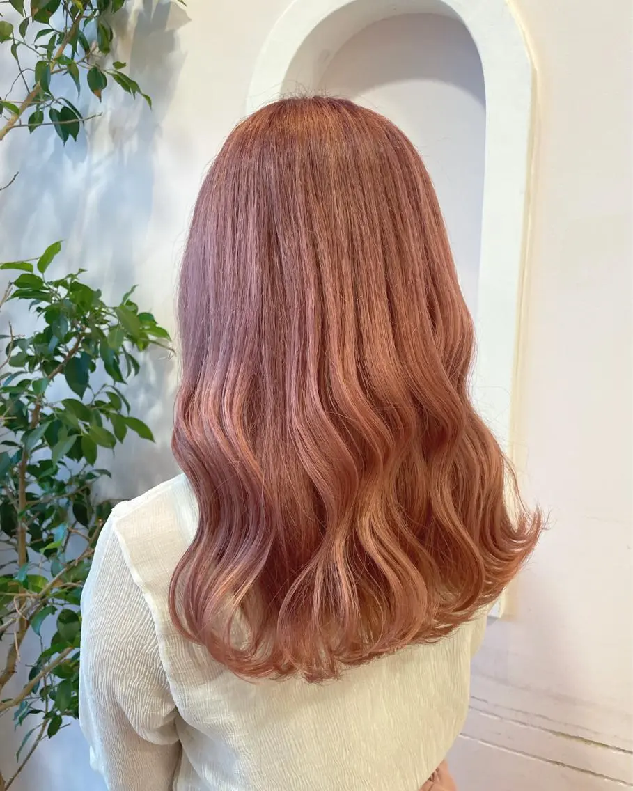 ロング カラー ベージュカラー ピンクカラー ピンクベージュ 🌸HONOKA🌸 【グレージュ】のヘアスタイル
