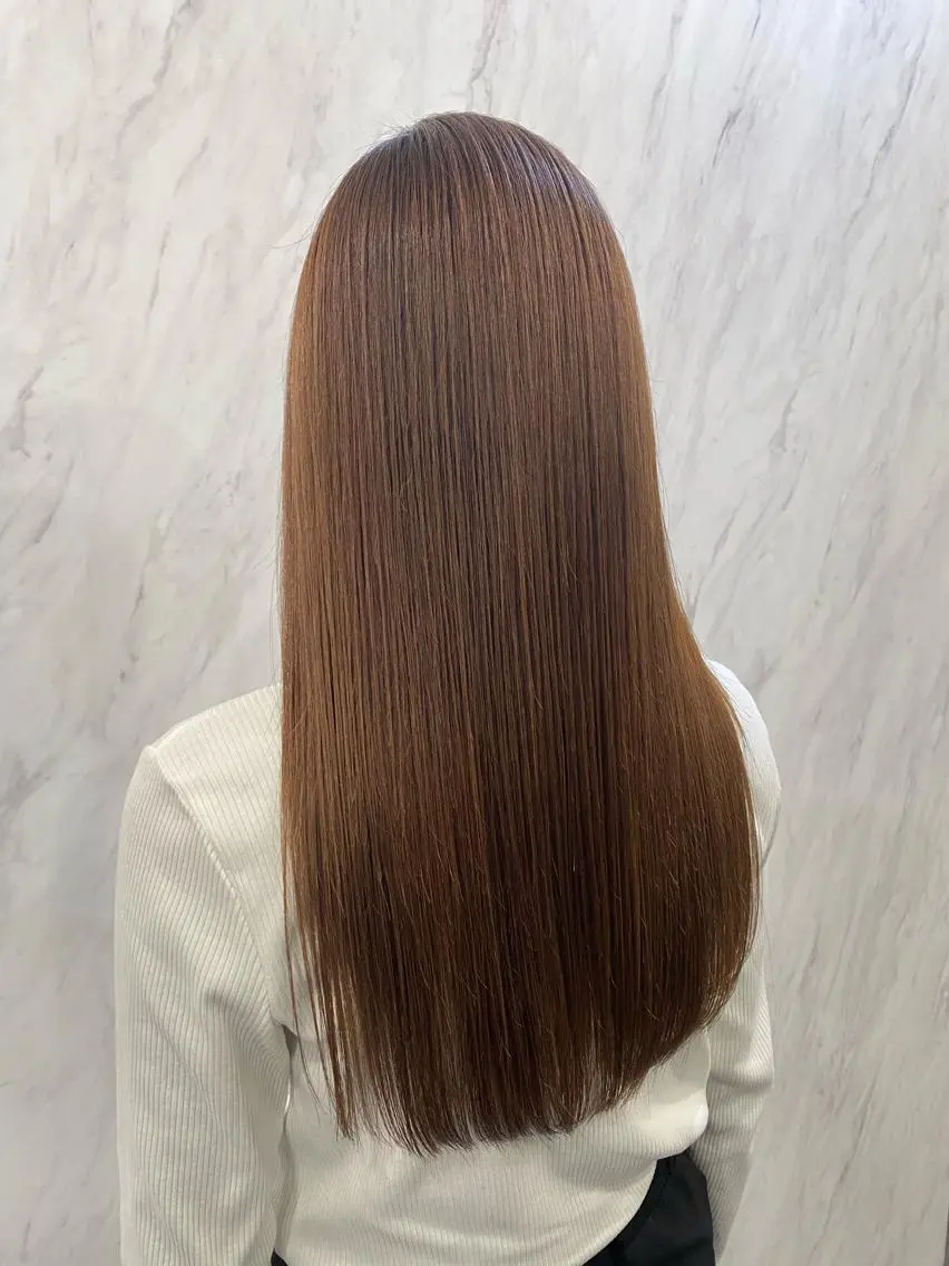 ロング カラー カット 縮毛矯正 トリートメント roygbiv ✨髪質改善✨美髪✨のヘアスタイル
