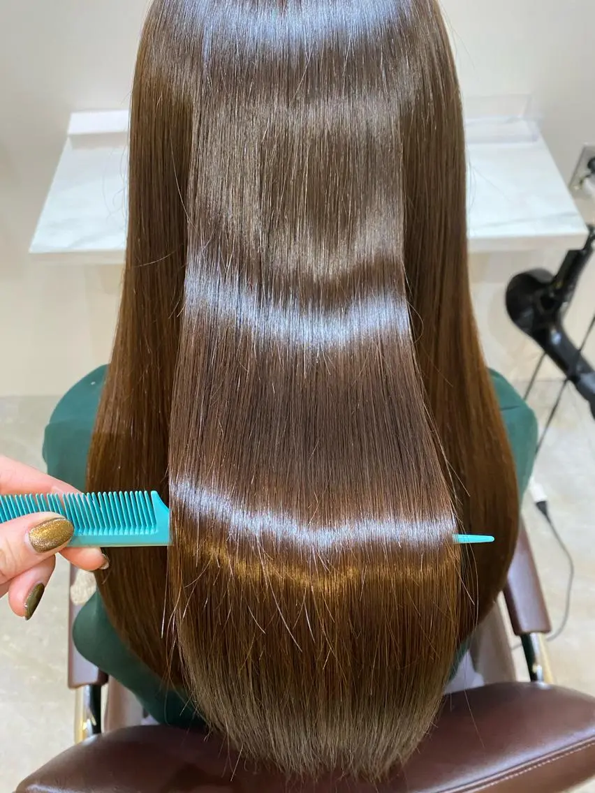 ロング カット ヘアカラー トリートメント 【髪質改善 艶髪】 布川 莉穂のヘアスタイル