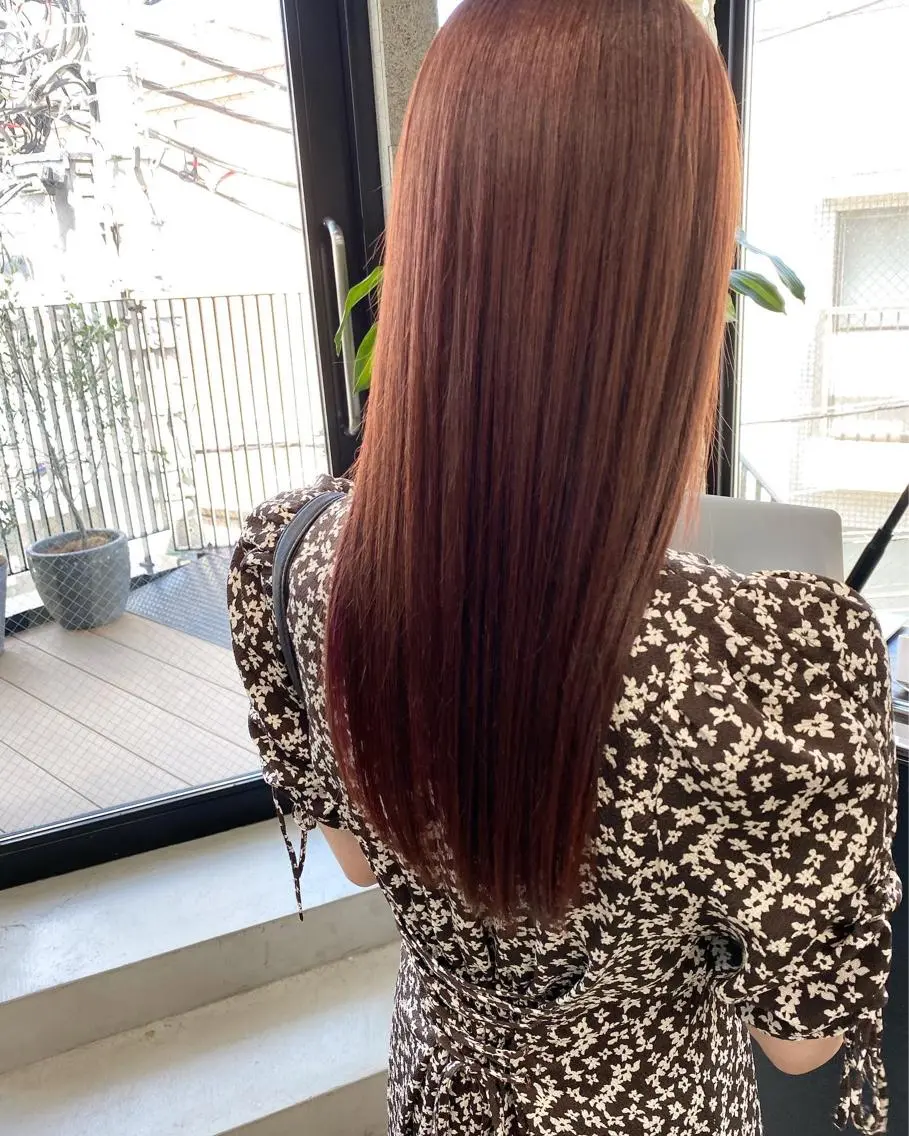 セミロング カラー パーマ 髪質改善 縮毛矯正 トリートメント ヘアカラー トリートメント OVER→三軒茶屋 /縮毛矯正・髪質改善のヘアスタイル