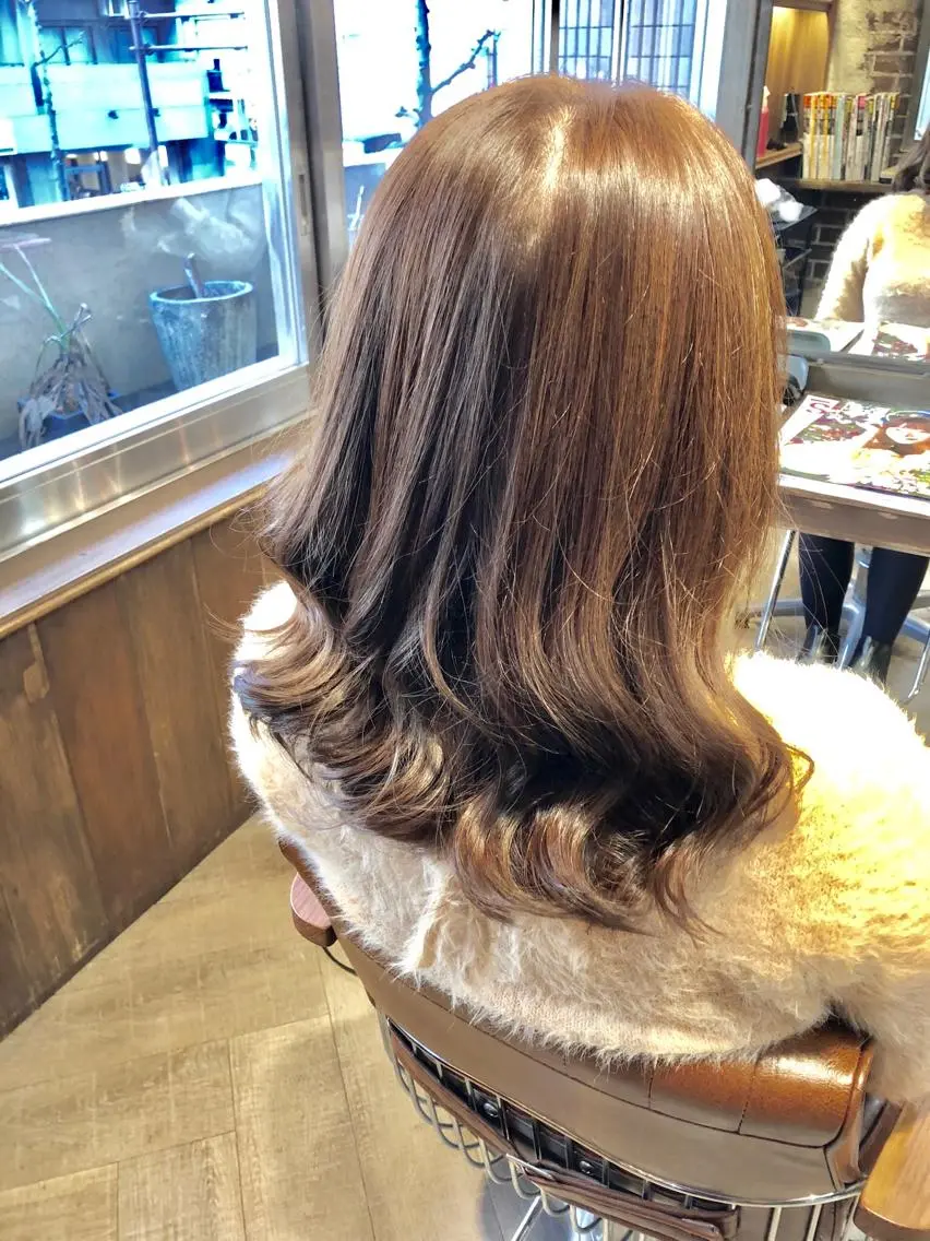 ミディアム アッシュ ヘアカラー トリートメント 藤木 雅俊のヘアスタイル
