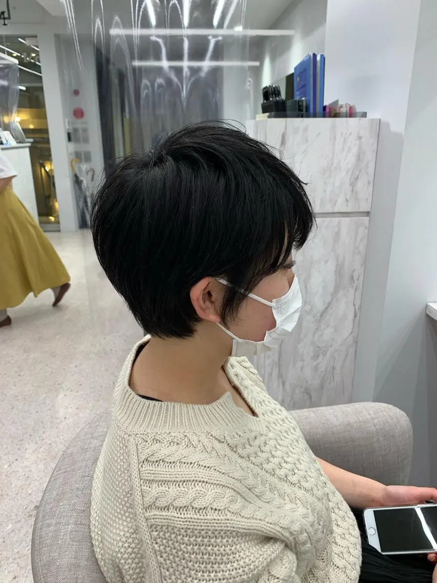 ショート ショートボブ ボブ ショートヘア メンズ特化美容師/ 新井　洸太のヘアスタイル