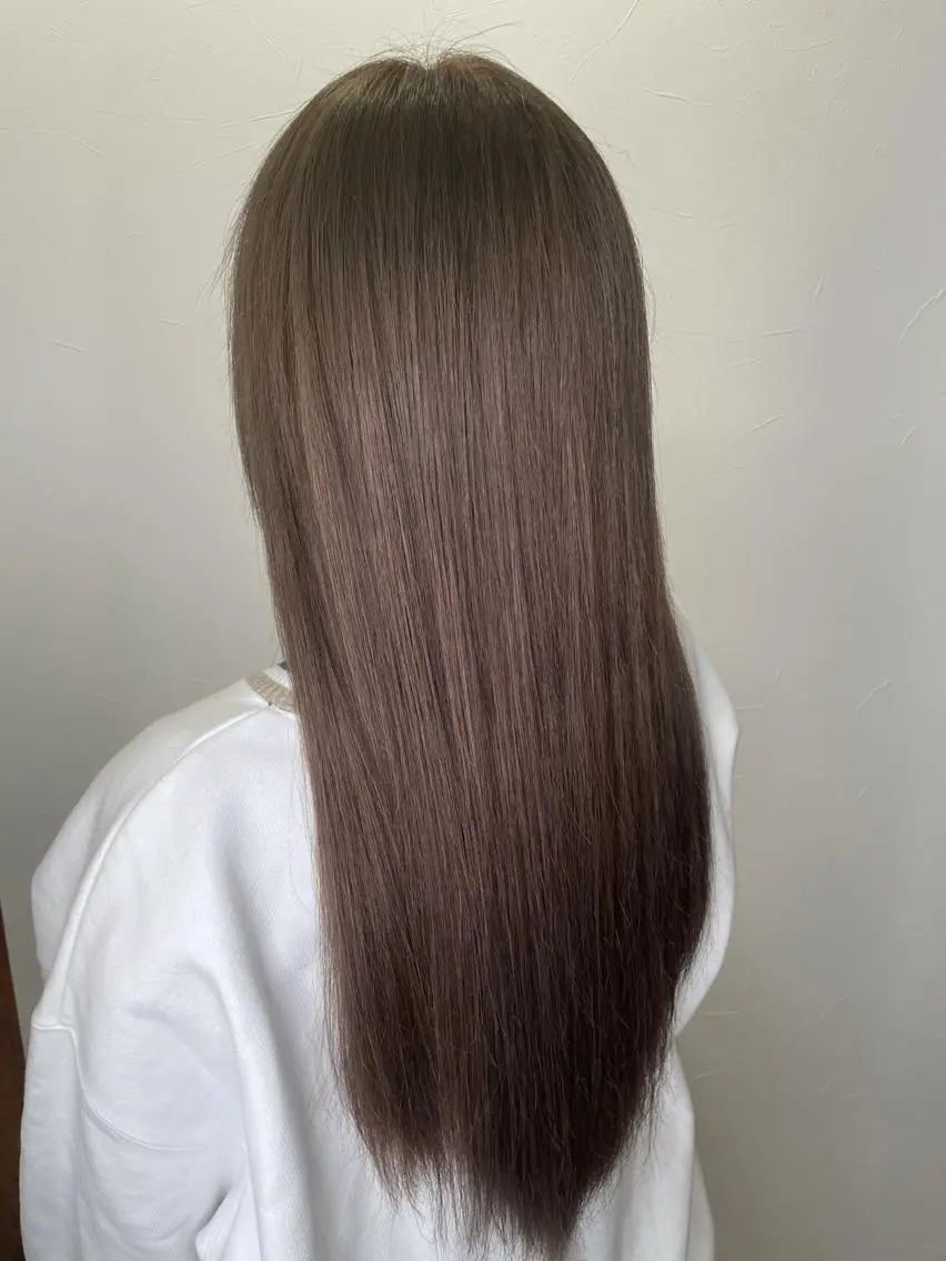 ミディアム 切りっぱなしボブ ボブ エクステ エクステ＊美髪サロン KR2S河内長野店長のヘアスタイル