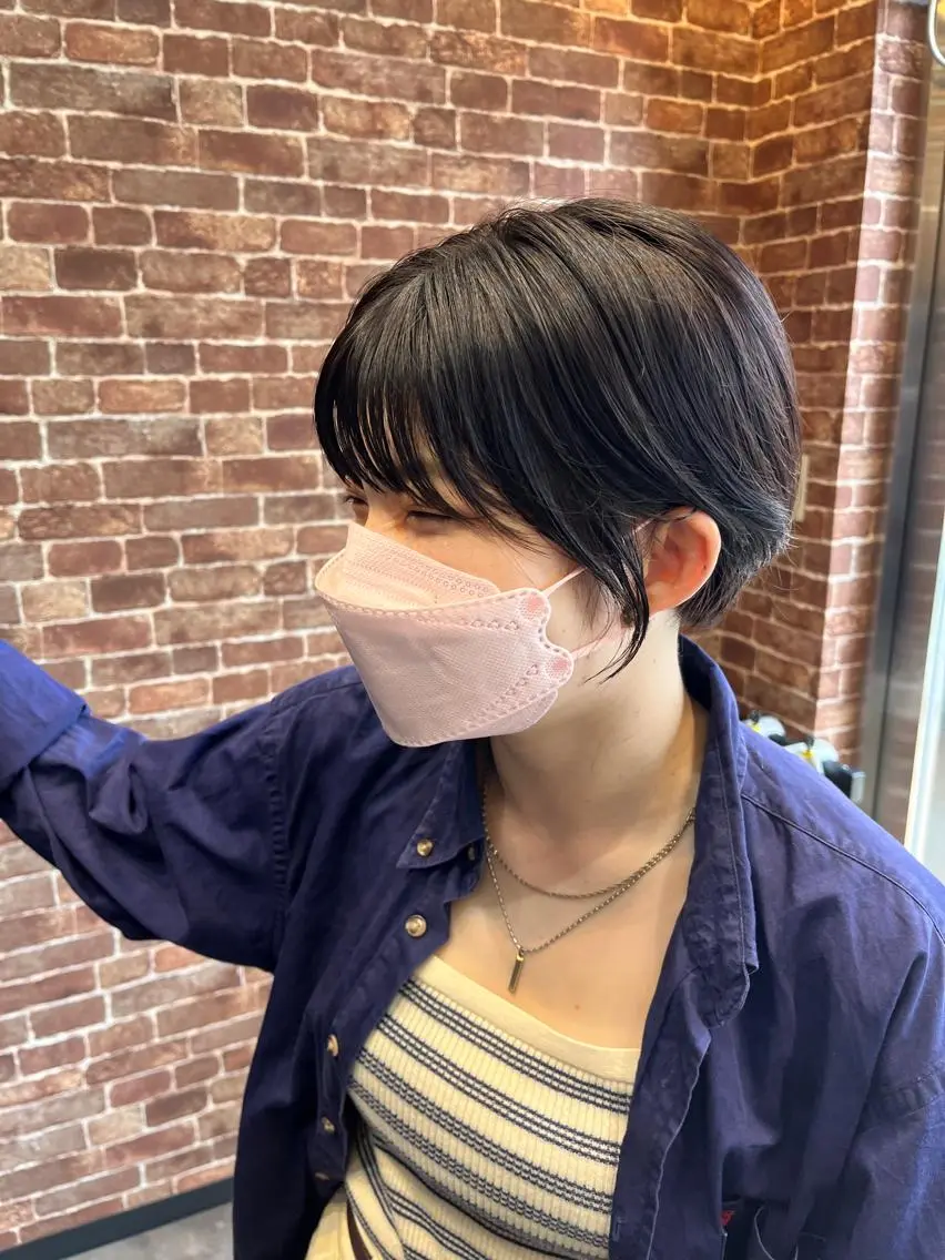 ショート カラー パーマ ヘアアレンジ メンズ キッズ ネイル マツエク・マツパ アイブロウ メンズハイライト メンズ就活ヘア メンズパーマ 透明感カラー ハイライトカラー 久木原 ゆりのヘアスタイル