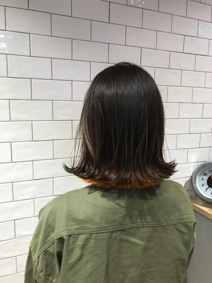 ミディアム カラー ヘアカラー 原山 直人のヘアスタイル