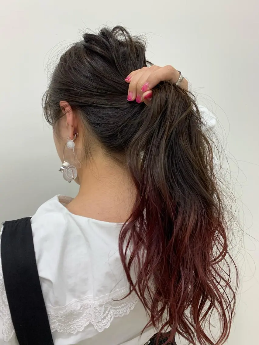 ロング 心斎橋/海外レイヤー 募集中三好玲奈のヘアスタイル