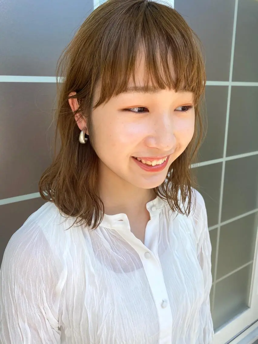 ミディアム ハイライト kohana 🎀韓国ヘア🎀🤍のヘアスタイル