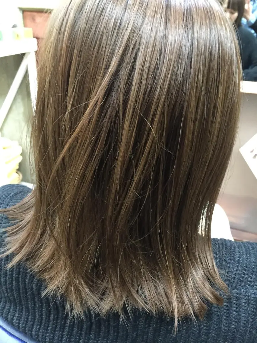 カラー ベージュカラー 中村 海のヘアスタイル