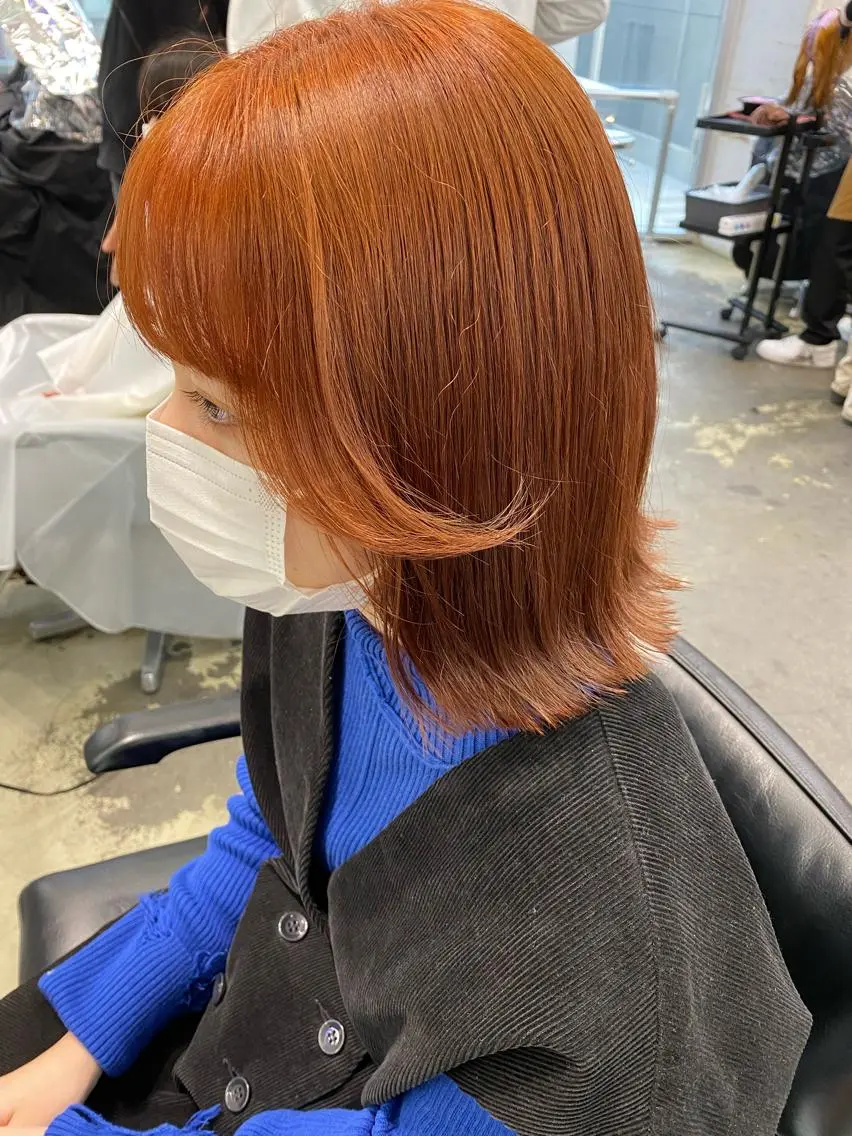 ミディアム カラー 💗💗韓国レイヤー yu-ki💗💗のヘアスタイル