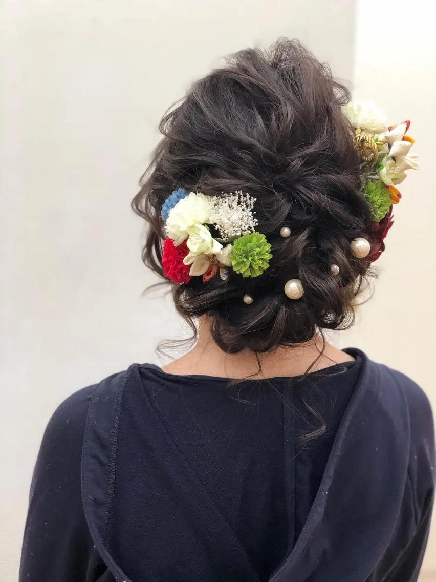 ロング ヘアアレンジ 成人式 s reenaのヘアスタイル