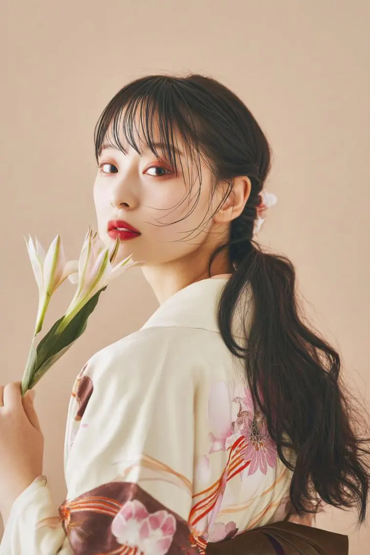 セミロング ヘアアレンジ カラー カット ヘアカラー トリートメント ✿YUNA✿ 《お手軽イメチェン》のヘアスタイル